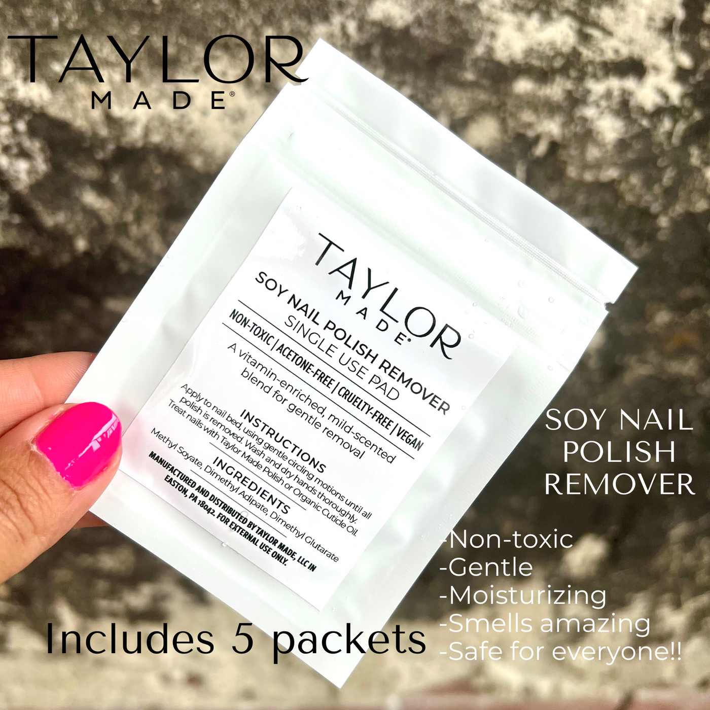 Soy Nail Polish Remover Wipes