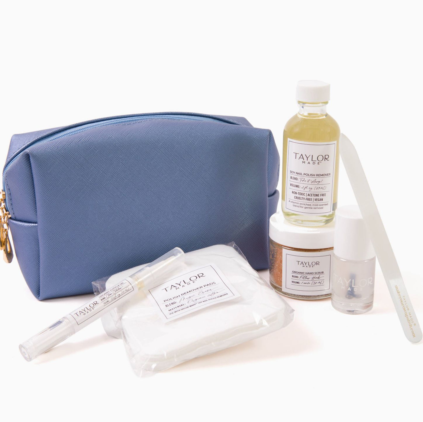 Blue Organic Manicure Set