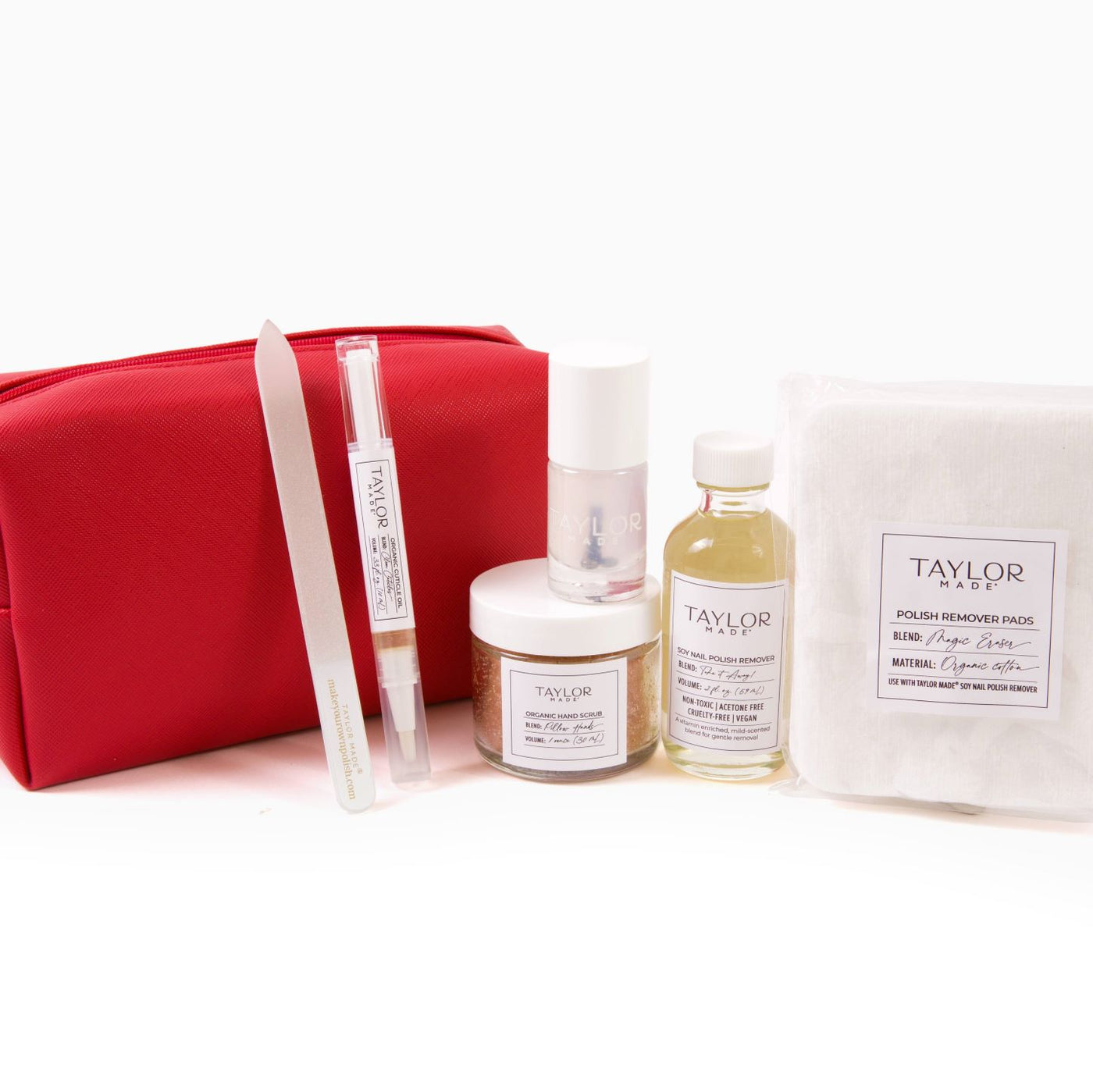 Red Organic Manicure Set